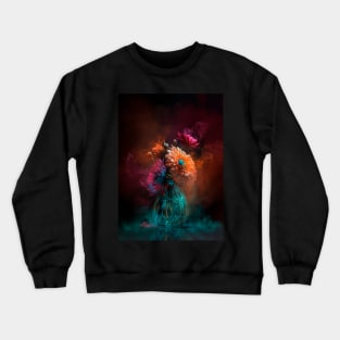 Beautiful flowers in a vase Crewneck Sweatshirt